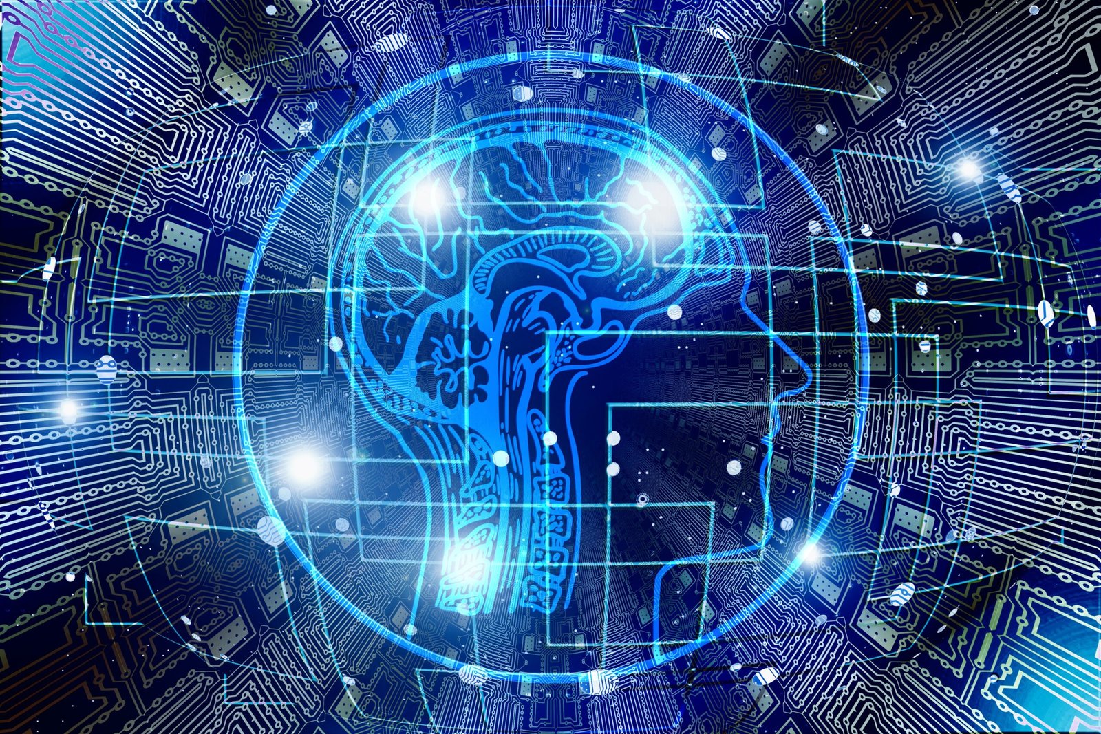 Representación visual de inteligencia artificial aplicada a negocios
